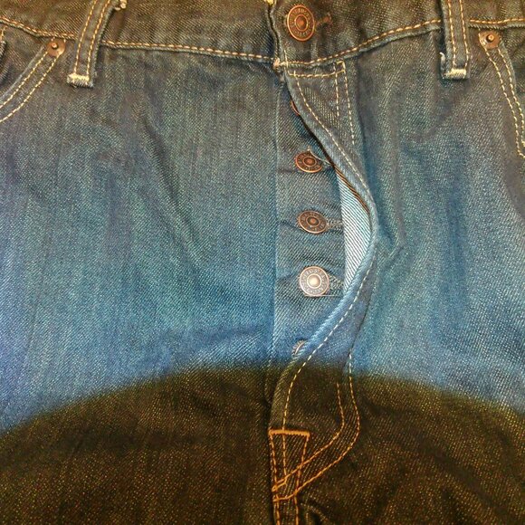 Levis 501 Jeans Mens 40 X 30 Blue Denim Button Fly - Picture 7 of 10